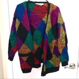 Adrienne Vittadini Colorful Cardigan